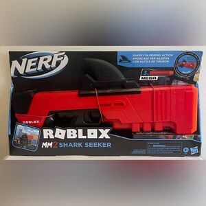 Nerf Roblox MM2 Shark Seeker Blaster in Red and Black NIB